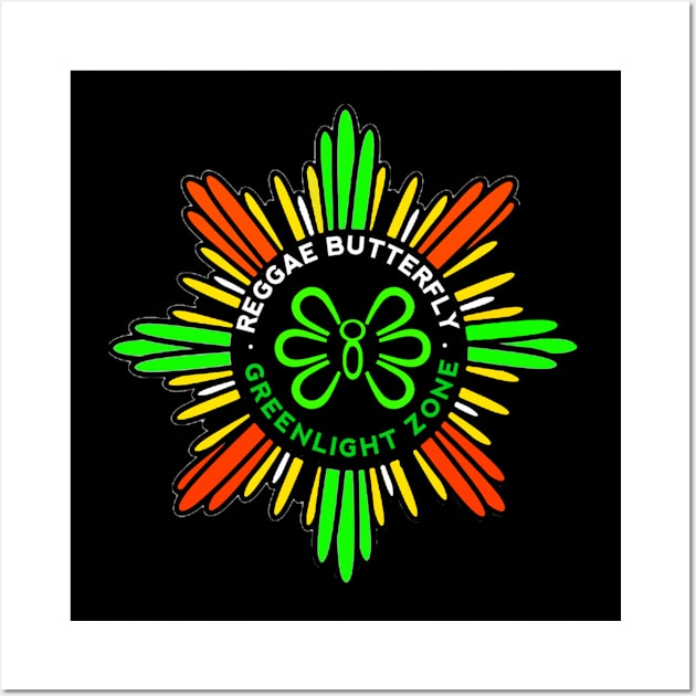 Jamaican Color with Butterfly effect Wall Art by cetoystory